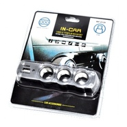 Разветвитель электропитания от прикуривателя WF-0120 на 3 гнезда, 1USB-порт-120